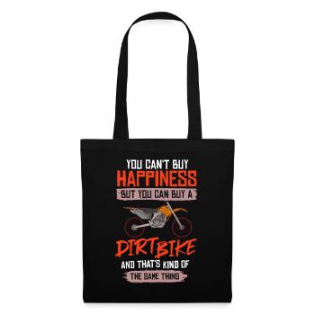 Dirt Bike Elektrisch Motocross Fahren MX Fahrer - Stoffbeutel - Schwarz - Vorne