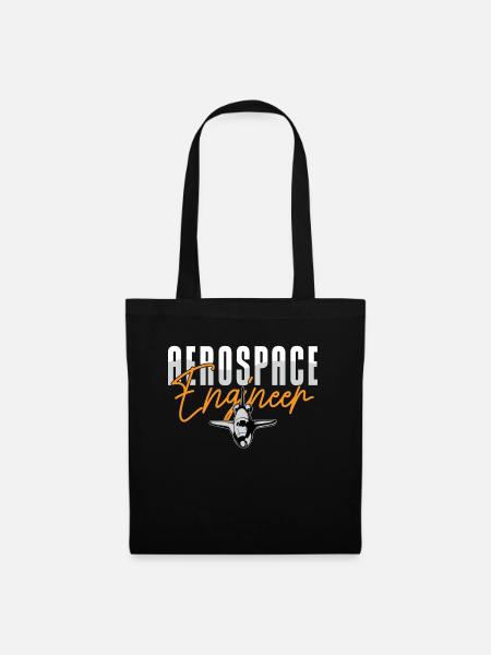 Aerospace Engineer Engineering Rocket Science - Stoffbeutel - Schwarz