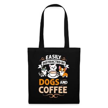 Cafetière Chien Machine Puppy Cup Grains - Sac en tissu - noir - Devant