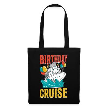 Cruise Ship Vacation Birthday - Stoffbeutel - Schwarz - Vorne
