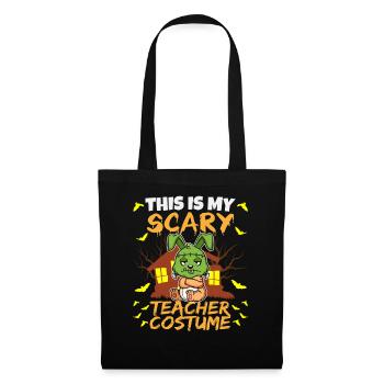 C’est mon effrayant professeur Costume School Halloween - Sac en tissu - noir - Devant