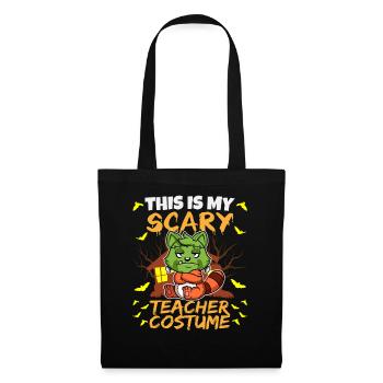 C’est mon effrayant professeur Costume School Halloween - Sac en tissu - noir - Devant
