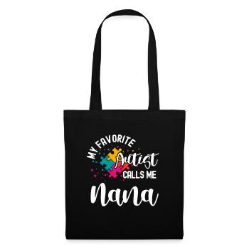 Tshirt autistique Autimus Cadeau Asperger Enfants - Sac en tissu - noir - Devant