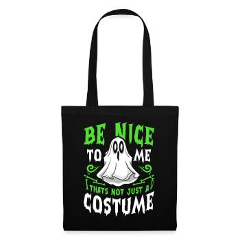 Halloween Tshirt Halloweenparty Mörder Killer Tod - Stoffbeutel - Schwarz - Vorne