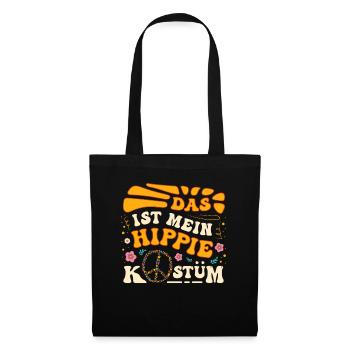 Hippie Peace Groovy Flowerpower Boho Woodstock - Sac en tissu - noir - Devant