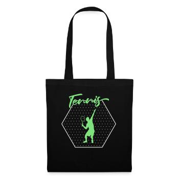 Tennis - Sac en tissu - noir - Devant