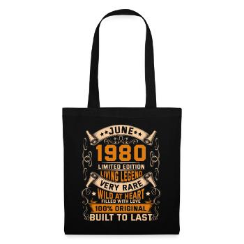 Birthday Legends 100% Original Juin 1980 - Sac en tissu - noir - Devant