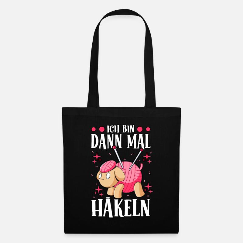 Häkeln - Stoffbeutel - Schwarz