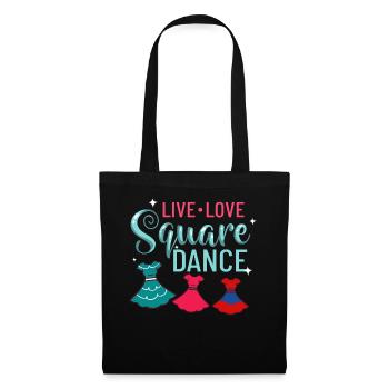 Square Dance Music Caller Folk Dance Dancer Usa - Tote Bag - black - Front