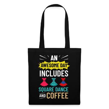 Square Dance Music Caller Folk Dance Dancer Usa - Tote Bag - black - Front