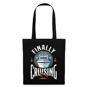 Cruise Ship Vacation Finally - Stoffbeutel - Schwarz - Vorne