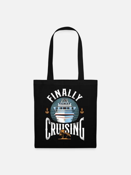 Cruise Ship Vacation Finally - Stoffbeutel - Schwarz