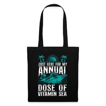 Cruise Ship Vacation Vintage Just - Stoffbeutel - Schwarz - Vorne