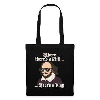 William Shakespeare Théâtre Littérature - Sac en tissu - noir - Devant