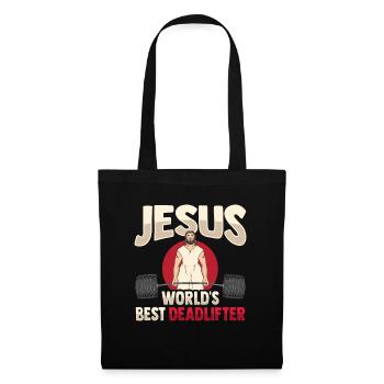 Jesus Weightlifter - Tote Bag - black - Front