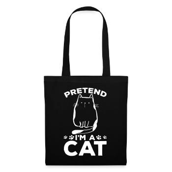 Drôle de chat propriétaire amoureux des chats Je le fais - Sac en tissu - noir - Devant