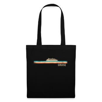 Croisière Vacances Rétro Vintage - Sac en tissu - noir - Devant
