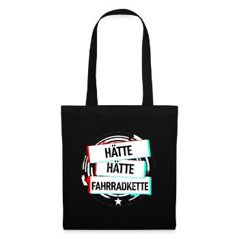 Hätte Hätte Fahrradkette - Stoffbeutel - Schwarz - Vorne