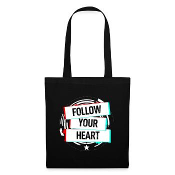 Follow your Heart - Tote Bag - black - Front