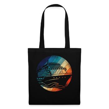 Croisière Vacances Rétro Vintage - Sac en tissu - noir - Devant
