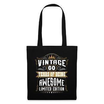 60 Years Of Being Awesome 60 Birthday 60 Years - Tote Bag - black - Front