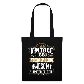 68 ans d’être génial 68 anniversaire 68 ans - Sac en tissu - noir - Devant