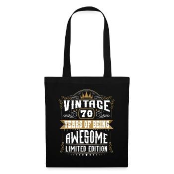 70 Years Of Being Awesome 70 Birthday 70 Years - Tote Bag - black - Front