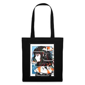 Anime Girl Otaku Fan Japanische Kultur Manga Girl - Stoffbeutel - Schwarz - Vorne