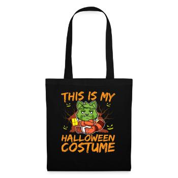 Animal effrayant et effrayant C’est mon costume d’Halloween - Sac en tissu - noir - Devant