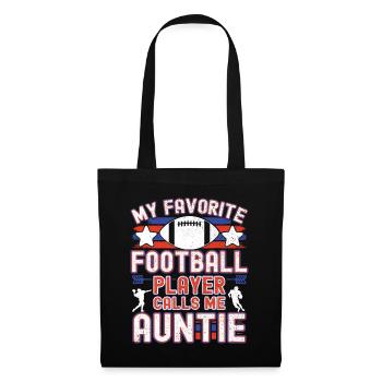 American Football Aunt Football Player - Tote Bag - black - Front