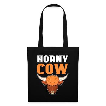 Horny Cow Highland Cattle Breeder - Tote Bag - black - Front