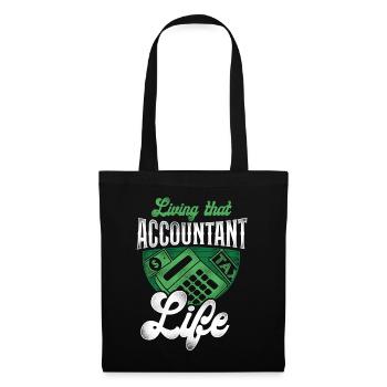 Accountant Bookkeeper Accounting - Tote Bag - black - Front