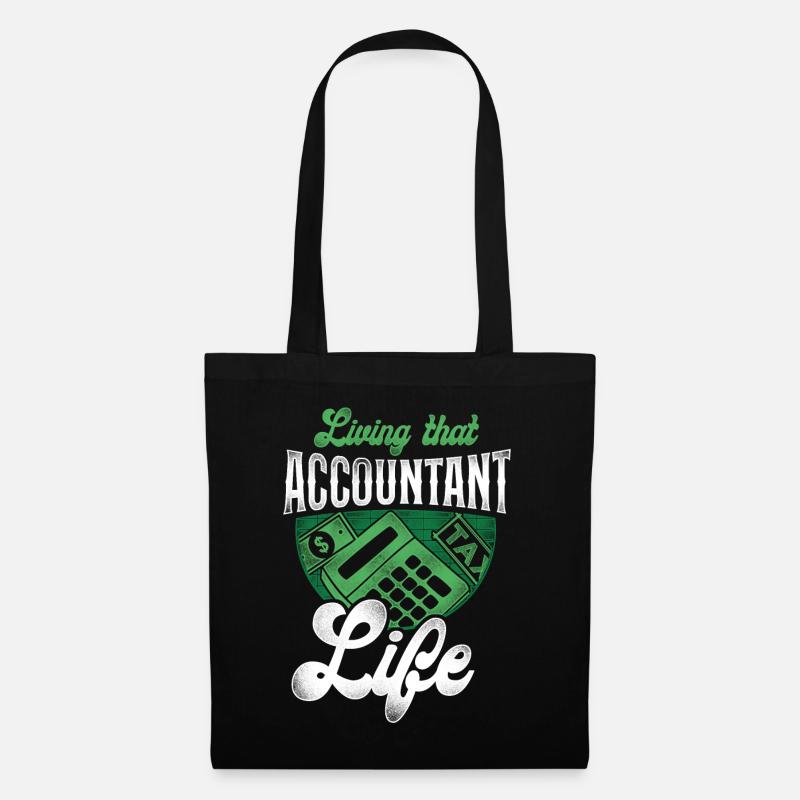 Accountant Bookkeeper Accounting - Stoffbeutel - Schwarz