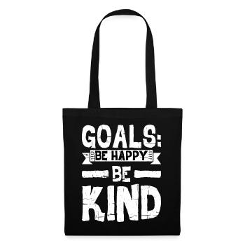Goals Be Happy, Be Child 9 - Tote Bag - black - Front