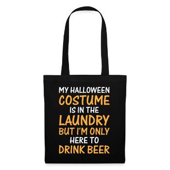 Mon costume d’Halloween est dans la lessive, le ic - Sac en tissu - noir - Devant