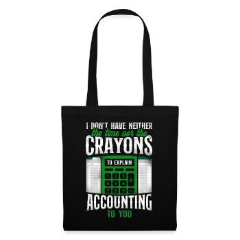 Accountant Bookkeeper Accounting - Tote Bag - black - Front