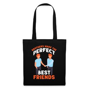 Les frères sont le meilleur ami parfait - Sac en tissu - noir - Devant