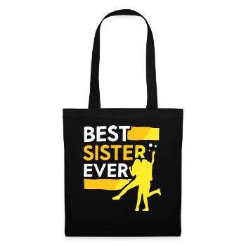 Meilleure sœur de tous les temps Sœurs amies - Sac en tissu - noir - Devant