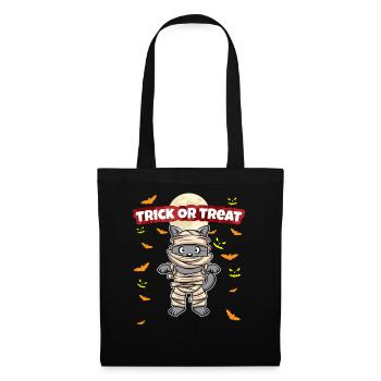 Truc ou traiter effrayant monstre d’Halloween effrayant - Sac en tissu - noir - Devant