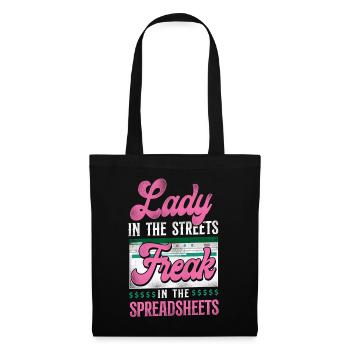 Comptable Comptable Comptable Comptabilité - Sac en tissu - noir - Devant