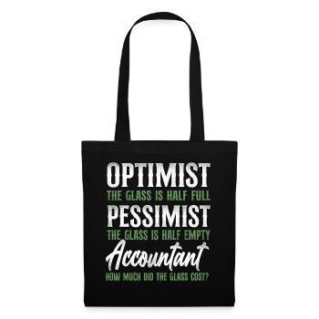 Accountant Bookkeeper Accounting - Tote Bag - black - Front