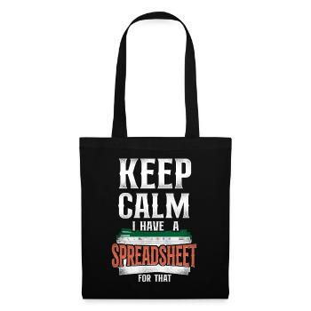 Comptable Comptable Comptable Comptabilité - Sac en tissu - noir - Devant
