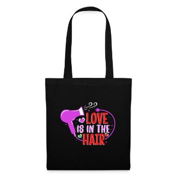 Love Is In The Hair - Stoffbeutel - Schwarz - Vorne