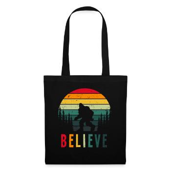 Retro Faith Bigfoot - Tote Bag - black - Front