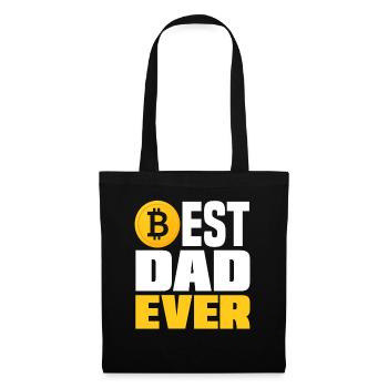 Bitcoin Papa - Sac en tissu - noir - Devant