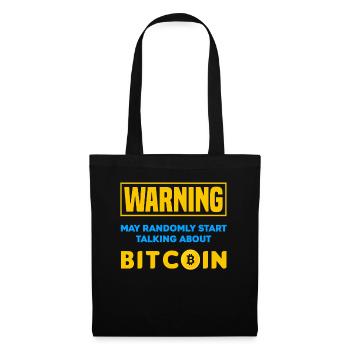 Bitcoin Trader Cryptos Cadeau - Sac en tissu - noir - Devant