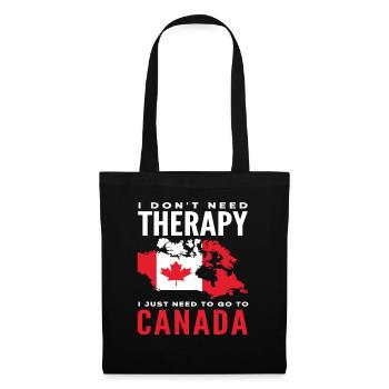 Canada Therapy dit origine canadienne - Sac en tissu - noir - Devant