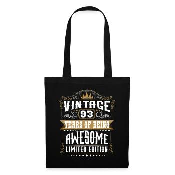 93 Years Of Being Awesome 93 Birthday 93 Years - Tote Bag - black - Front