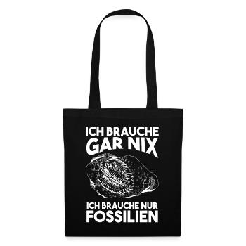 Geologe Fossiliensammler Paläontologie Geologie - Stoffbeutel - Schwarz - Vorne