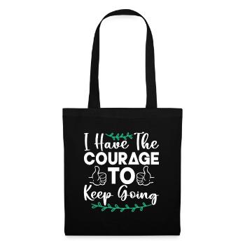 Café en santé mentale que j’ai le courage de garder - Sac en tissu - noir - Devant